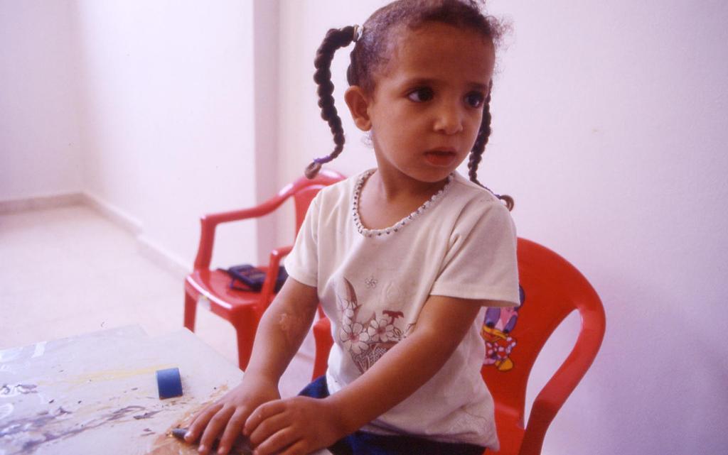 Girl in a recreation center, Askar