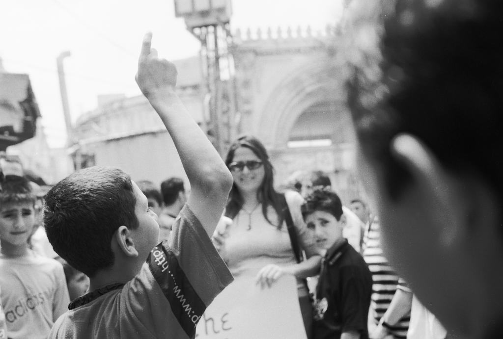 Protest in downtown Nablus