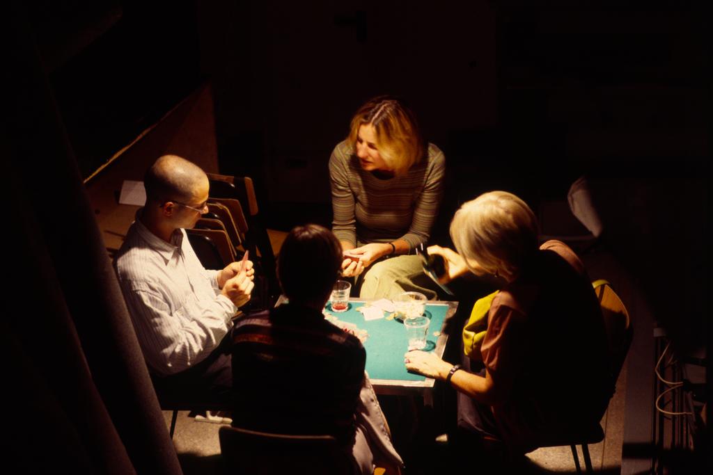 Poker game - Angela Vettese, Stefano Cossu, (?), (?), Como