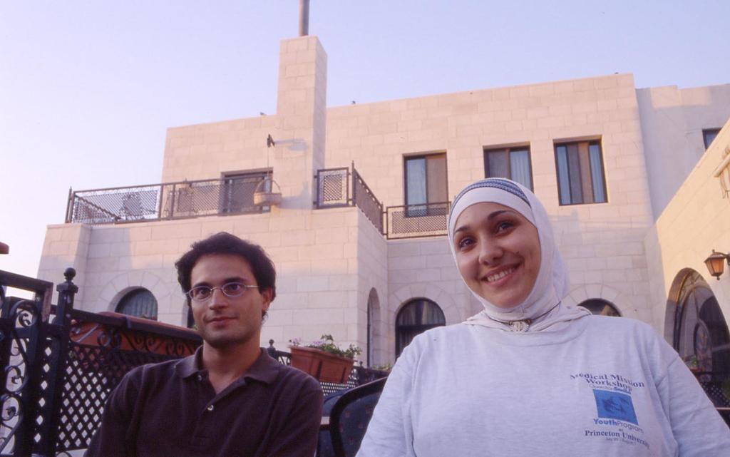 Me and Samah at the Al-Yasmin hotel
