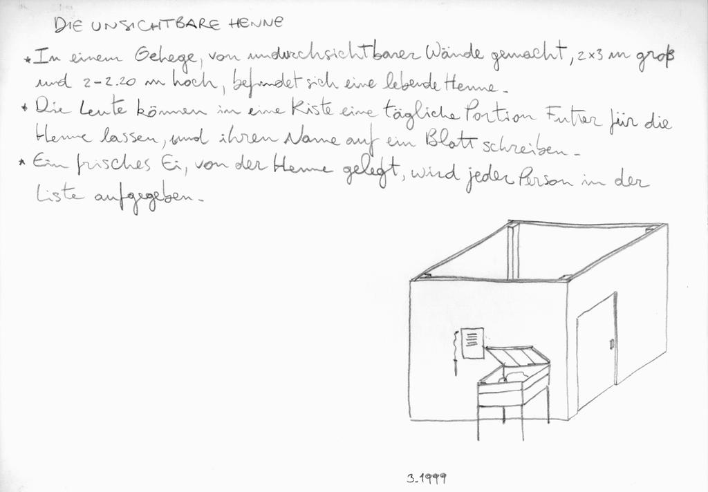 The Invisible Hen - project description & sketch