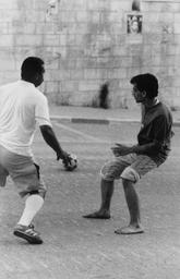 Soccer match on a curfew break