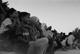 Children at a street performance