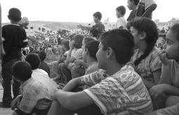 Kids at a street performance
