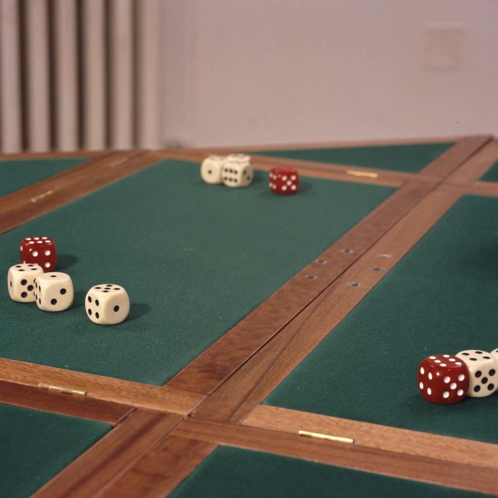 Game table, open (detail)